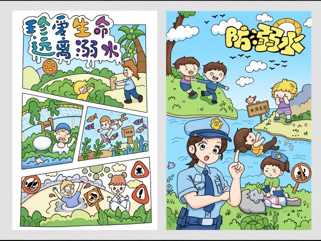 防溺水小报简单又漂亮_珍爱生命远离溺水手抄报模板_三年级预防溺水安全小报内容